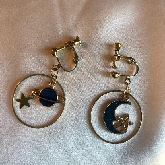 Jewelry - Clip-on Space Earings NWOT